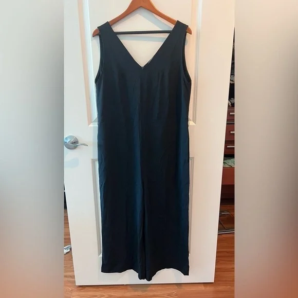 Everlane Japanese GoWeave Black Jumpsuit NWT